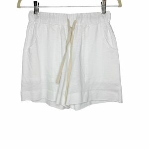 Robb and LuLu Durham Short in White Organic Cotton XS